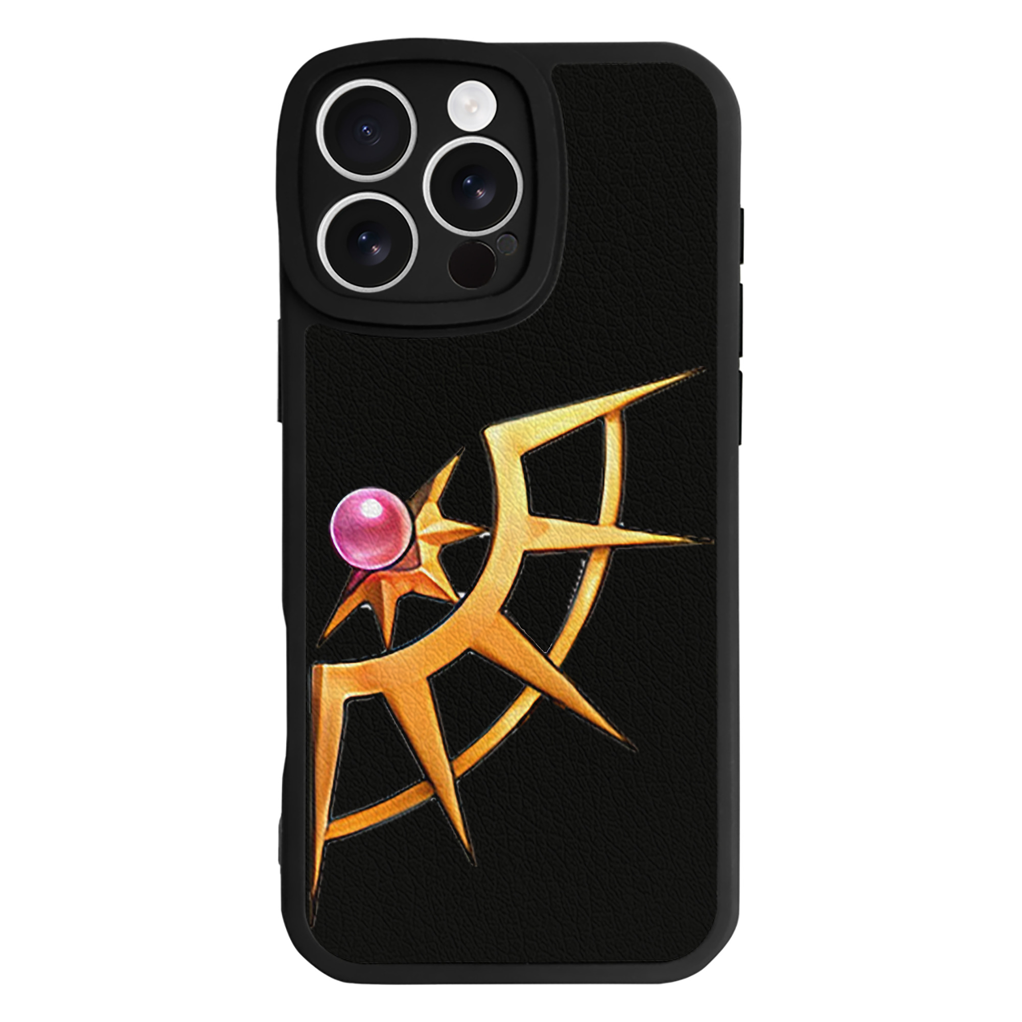 （画像用） 遊☆戯☆王 Yu-Gi-Oh! 【iPhone 16シリーズ対応】シリコンスマホケース（レザー調） 材質：シリコン